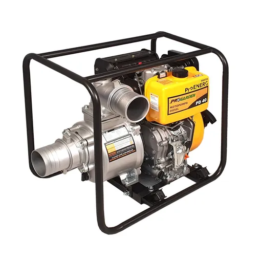 Motopompa Apa Diesel, 4 toli, ProGarden PD40, 9CP, 40 m3/h, H Refulare 19 m