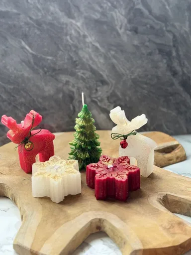 Set de lumanari, Christmas Candle Set16, 100% SOIA, Multicolor