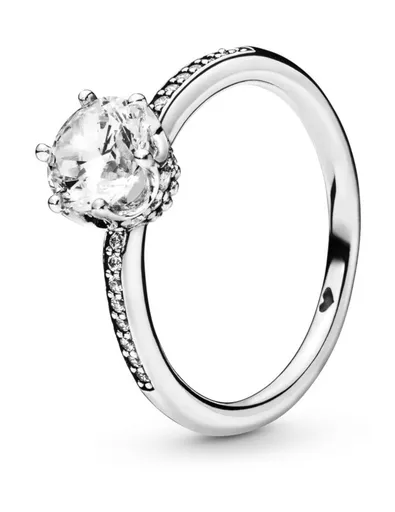 Pandora Inel fermecător de logodnă din argint Stories 198289cz 56 mm