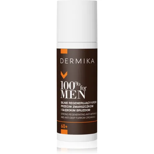 Dermika 100% for Men Cremă regeneratoare împotriva ridurilor pentru barbati 60+ 50 ml