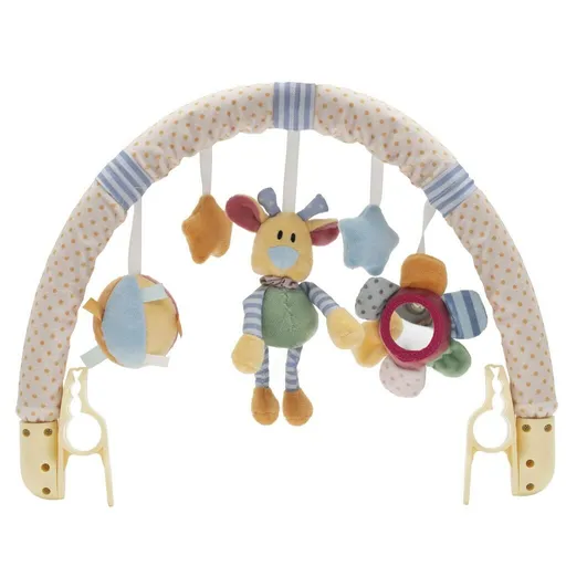 Baby Mix Jucărie pentru cărucior Flori, ursuleț șisteluțe, 80 cm