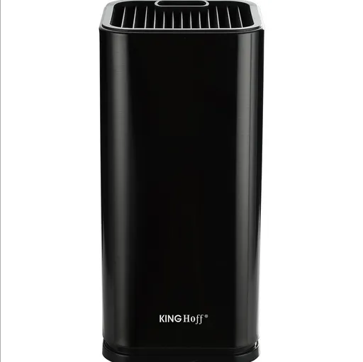 Suport pentru cutite Kinghoff  KH 1656, Otel inoxidabil, Rezistent la umiditate, Negru