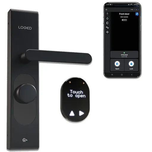 Incuietoare / Yala inteligenta LOQED(Shelly) neagra 8719326820194