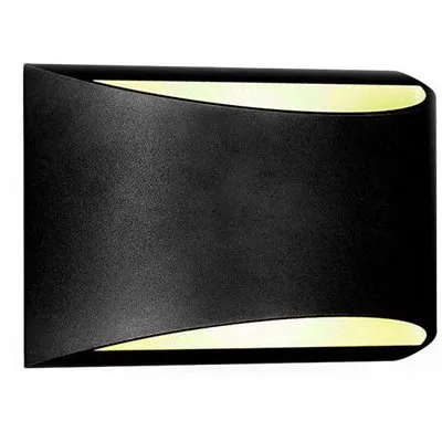 Lampa de perete LED 10W IP54 4000K alb neutru - negru V-TAC SKU-8684