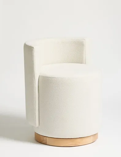 Bancheta, Atelier del Sofa, 370CTF1106, Lemn de fag, Crem