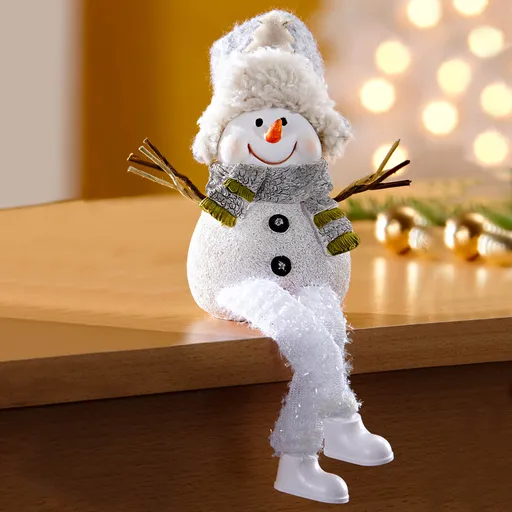 Figura șezând Omul de zăpadă Hubert