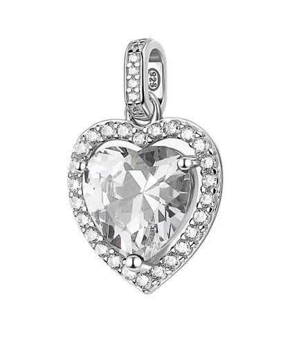 Brosway Pandantiv din argint în formă de inimă Fancy Infinite White FIW163