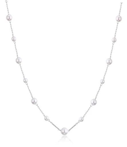 S'Agapõ Colier elegant din oțel cu perle artificiale Wisdom SWI07