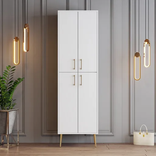 Pantofar, Hanah Home, Berlin A, 60x202x35 cm, Alb/Auriu