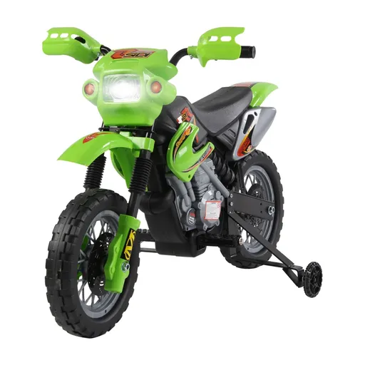 HOMCOM Motocicletă Electrică pentru Copii cu Role, 102×53×66 cm, Verde | Aosom Romania