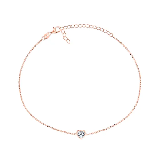 Brilio Silver Brățară de bronz Inimă BRC30R