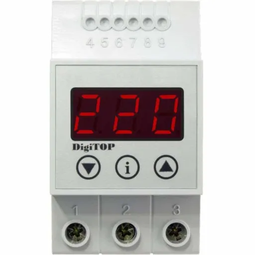 Releu de protectie tensiune monofazat 20A DigiTop VP-20A