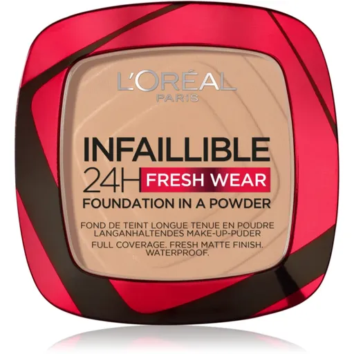 L’Oréal Paris Infaillible Fresh Wear 24h pudra machiaj culoare 120 Warm Doré 9 g