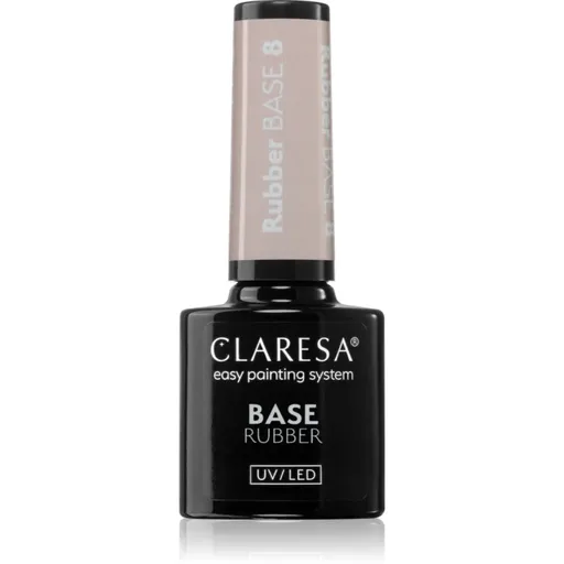 Claresa UV/LED Base Rubber baza gel pentru unghii culoare 8 5 g