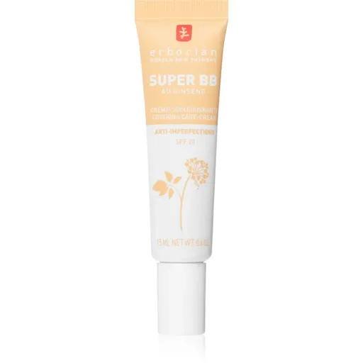Erborian Super BB Covering Care-Cream Crema BB ce ofera aspect perfect pielii pachet mic culoare Nude 15 ml