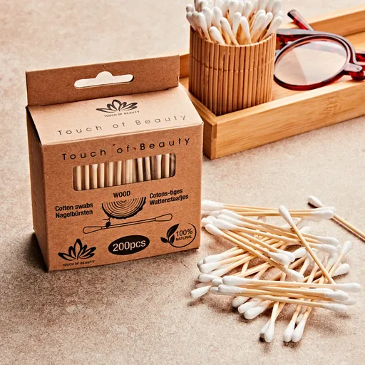 Set de bețișoare de bumbac de 200