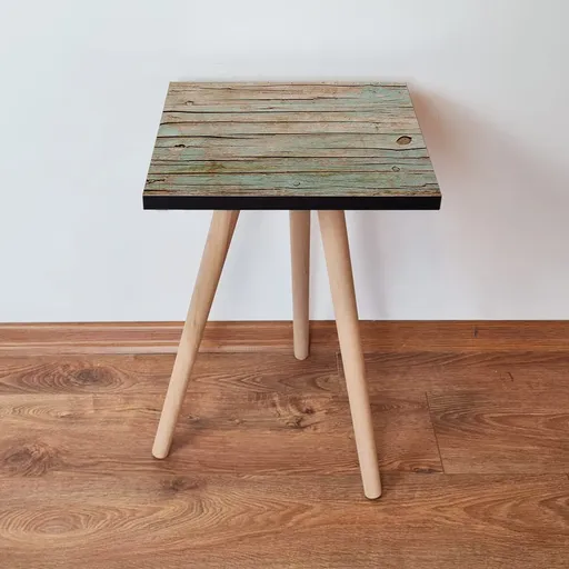 Masuta, Hanah Home, Shp125, 35x42x35 cm, Verde / Bej / Negru