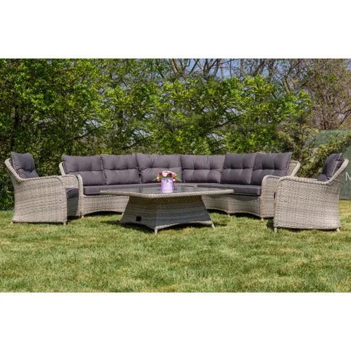 Set mobilier premium de gradina, Dublin, rattan