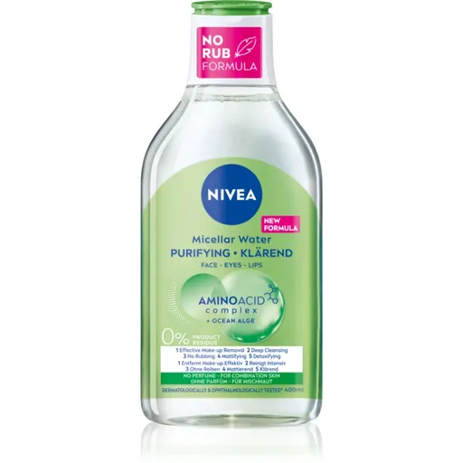 NIVEA Purifying apa pentru curatare cu particule micele 400 ml