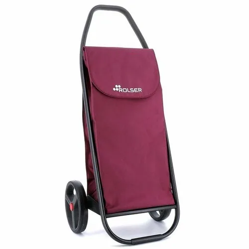 Rolser Geantă de cumpărături pe roți Com MF 8Black Tube, bordó, vișiniu