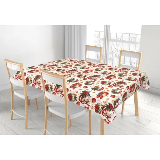 Bellatex Fată de masă Decorațiuni de Crăciun, 100 x 100 cm, 100 x 100 cm
