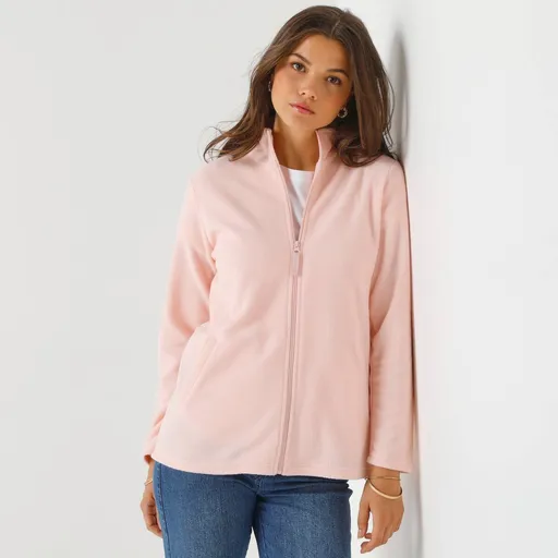 Hanorac din fleece cu fermoar