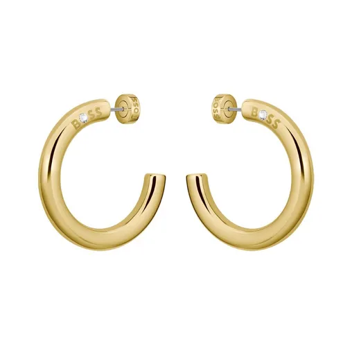 Hugo Boss Cercei rotunzi din oțel placat cu aur Live Statement 1580738