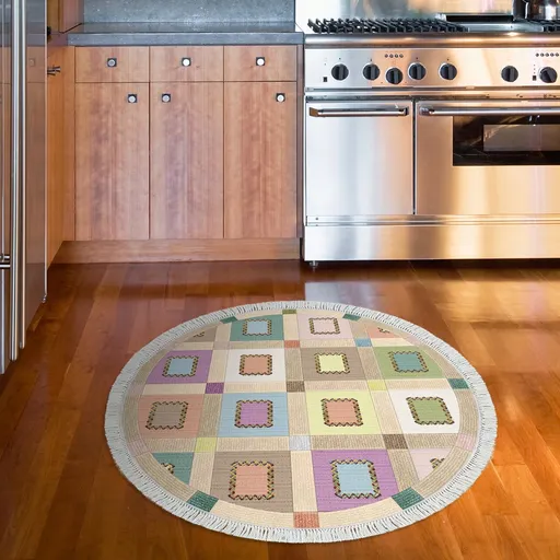 Covor, Mu101, 90x90 cm, Roz pudra