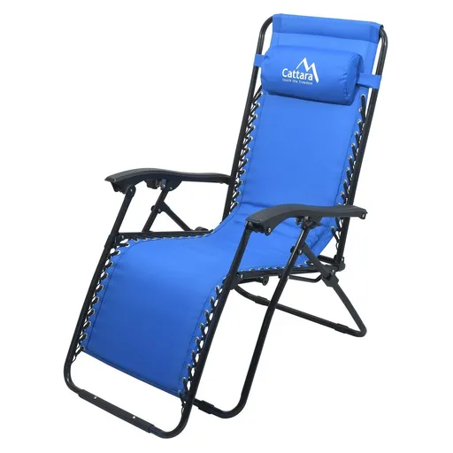 Scaun de camping înclinabil Cattara Livorno,albastru