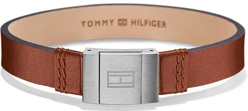 Tommy Hilfiger Brățară stilată maro din piele TH2700949