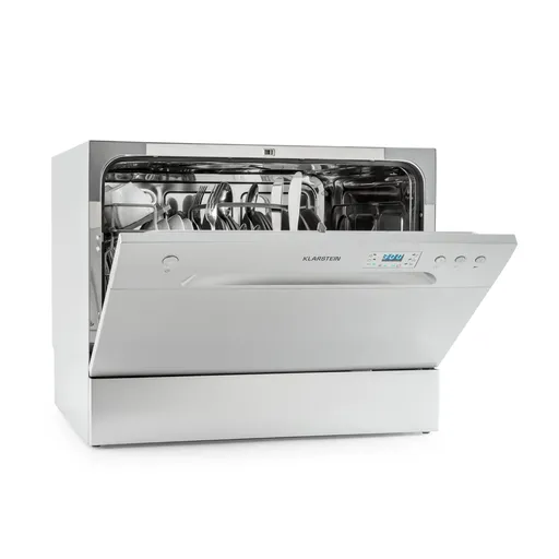 Klarstein Amazonia 6, mașină de spălat vase, 1300W, F, 49dB, 6 seturi de vase, buton de control