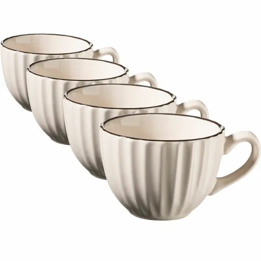 Set de 4 cești Mäser OSITA – 200 ml, crem