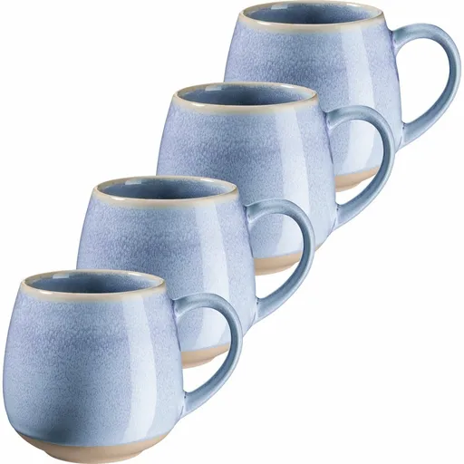 Mäser Set de 4 căni mari AQUATA – 500 ml, albastru, albastru, 500 ml