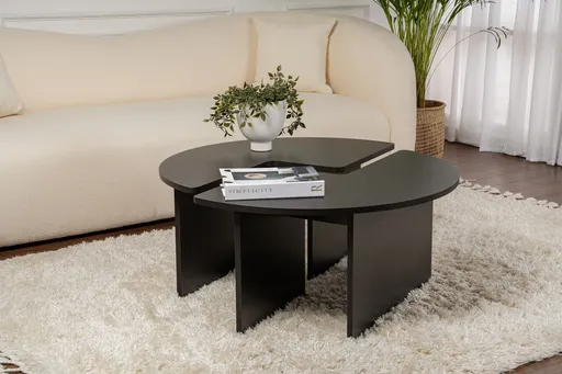 Masuta de cafea, Hanah Home, Moira, 90x41 cm, Negru