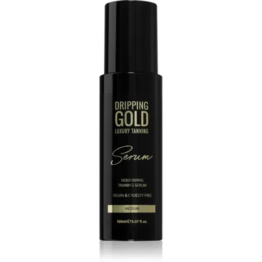 Dripping Gold Luxury Tanning Serum produs bronzare corp si fata culoare Medium 150 ml