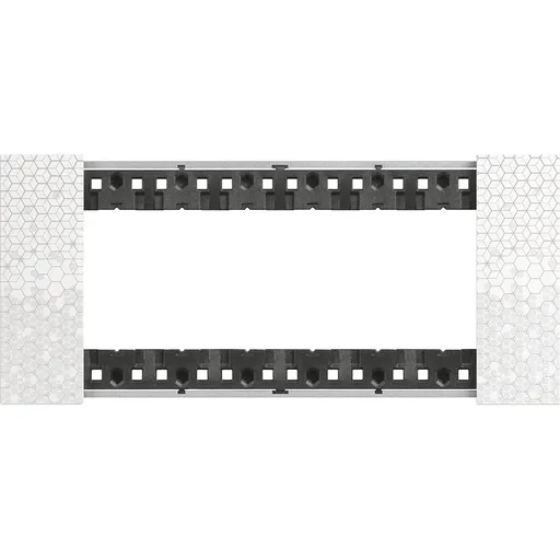 Rama ornament 6 module Bticino Living Now KA4806MW, pixel