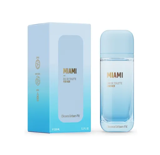 Apa de toaleta dama Dicora Urban Fit Miami 150ml