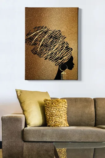 Tablou decorativ, Kanvas Tablo (70 x 100), Cadru: 100% LEMN (grosime: 3 cm), Multicolor