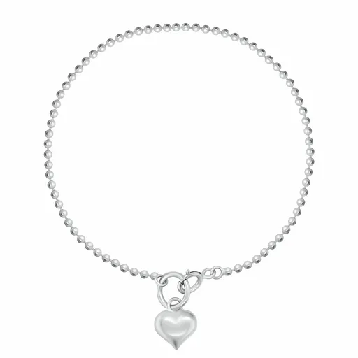 Brilio Silver Lănțișor de argint pentru picior cu inimioară ANK117W