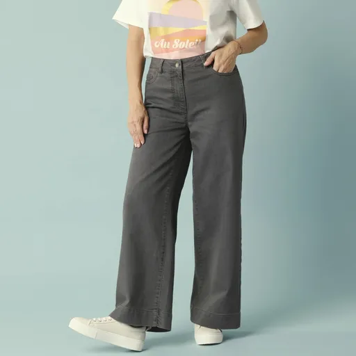 Blugi cu talie înaltă 7/8, lungimea piciorului interior 60 cm