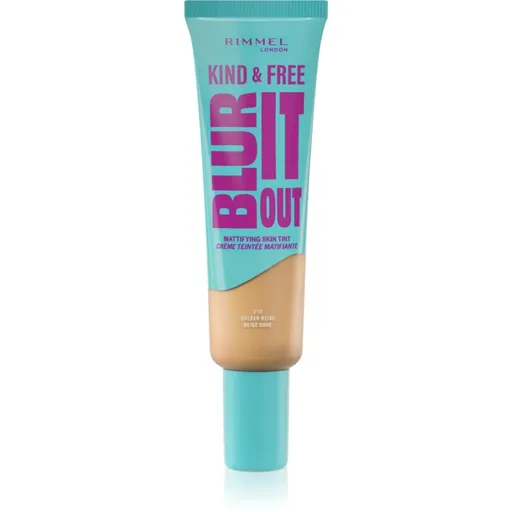 Rimmel Kind & Free Blur It Out machiaj ușor de hidratare SPF 20 culoare 210 Golden Beige 30 ml