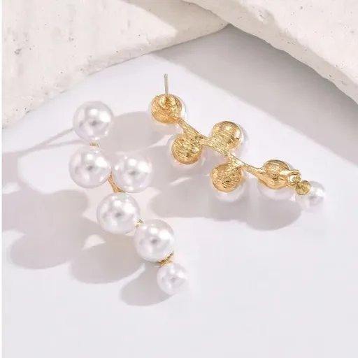 Cercei Perle Mireasa, Grape