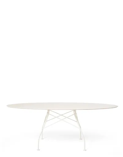 Masă de grădină GLOSSY OVAL, mai multe variante - Kartell Culoare: alb/alb