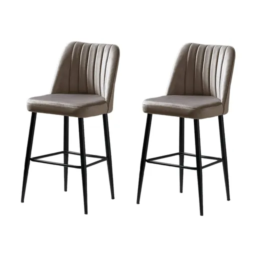 Set de scaune de bar Vento Cappuccino and Black, 2buc., cafeniu, 2 buc.