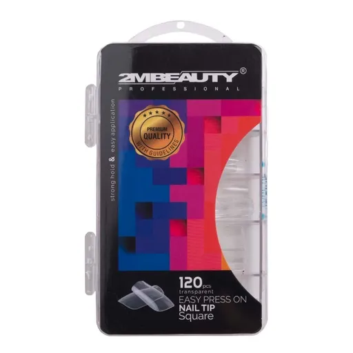 Tips 2M Easy Press On Nail - Square - 120 buc.