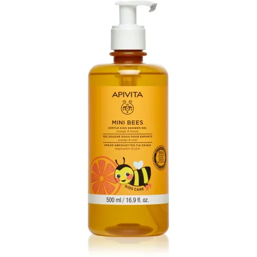 Apivita Mini Bees Gentle Kids Shower Gel Orange&Honey gel de dus pentru corp si par pentru copii 500 ml