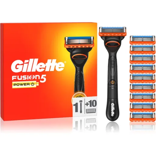 Gillette Fusion5 Power Aparat de ras + rezervă lame 10 buc