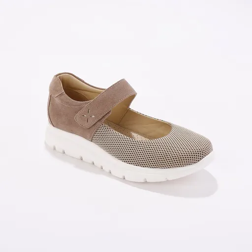 Pantofi din piele cu velcro pentru copii