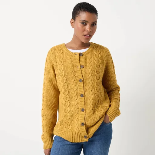 Pulover cu nasturi și model împletit