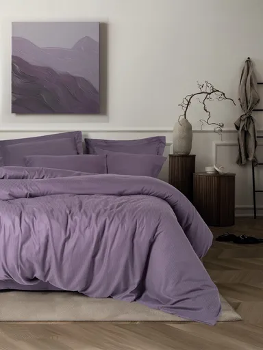 Lenjerie de pat dubla, L'essentiel Maison, Craft, Mov pruna